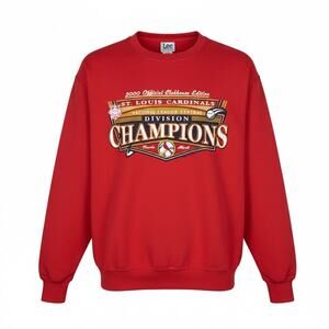 Vintage Lee Sport St. Louis Cardinals 2000 Division Champions Sweatshirt M